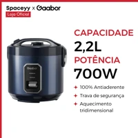 Imagem da promoção Panela de Arroz Elétrica Gaabor 15 Xícaras 2,2L PPAE01