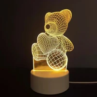 Imagem da promoção Luminária de Mesa de LED 3D Criativa / Luz Noturna Decorativa
