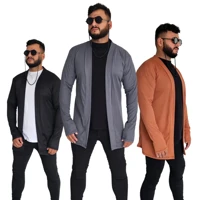 Imagem da promoção Blazer Cardigan Masculino Manga Longa Assimétrico Ribana Premium inverno 2025