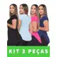 Kit 3 Blusa Feminina Tapabumbum Feminina Sobre legging Academia em oferta