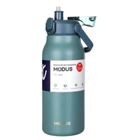 Imagem da promoção Garrafa Térmica Inox Bebidas Quentes E Frias 1700ml Verde Azul-petróleo