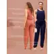 Conjunto Feminino Duna Forrado Calça Wide Leg mais Blusa Lançamento em oferta
