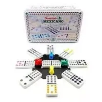 Imagem da promoção dominó mexicano double 12 lata com 91 peças