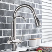 Imagem da promoção Torneira Gourmet Cozinha Com Saída De Filtro Aço Inox Prata Escovado Yesop