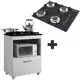 Kit BalcÃO Cooktop 1 Porta Br C/FogÃO Cooktop 4 Bocas em oferta