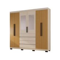 Imagem da promoção Guarda-roupa Casal 6 Portas 4 Gavetas Araplac Lisboa