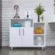 Fruteira Cozinha Com Rodinhas e Suporte para Microondas em oferta