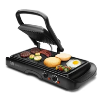 Imagem da promoção Grill 2 em 1 com Chapa Flutuante e Chapa Lisa, 127V 1500W Preto Multi - GO120