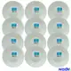 Kit Jogo de Pratos 12 Peças Jasmim Vidro Branco Fundo Opaline em oferta