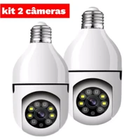 Imagem da promoção KIt 2 Mini IP Câmera Wifi sem fio visão noturna microfone auto falante acesso remoto aplicativo