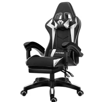 Imagem da promoção Cadeira Gamer Ergonômica Reclinável com Apoio de Pés Ajustável e Base Giratória