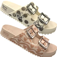 Imagem da promoção Sandália Slide Zaxy Partner III Minnie Original com NF Birken Papete Mickey Joy Chinelo 18262