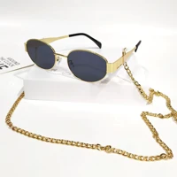 Imagem da promoção Óculos De Sol Ovais Vintage Pequena Armação De Metal Retrô Proteção UV400 Da Moda Unissex