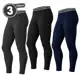 KIT COM 3 Calça Térmica Segunda Pele Esportivo Masculino Microfibra PitMonster em oferta