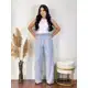 Calça Pantalona Feminina Com Bolso Cintura Alta - com bolso em oferta