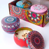 Imagem da promoção Kit 03 Velas Aromaticas Perfumada Lata Decorativa Decoração Presentes
