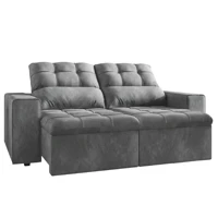 Imagem da promoção Sofá Retrátil e Reclinável 2 Lugares 1,80m Veludo Malibu Selmer