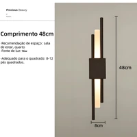 Imagem da promoção Arandela, 3 Cores em 1 Luminária De Parede, Arandelas Led, Nórdico moderno Arandela Interna-110V-220