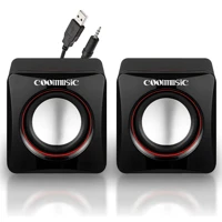 Imagem da oferta Caixa Caixinha De Som Potente Pc Notebook Subwoofer Para Computador 6w Usb P2