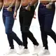 Kit 3 Calças Jeans Masculina Premium Com Elastano Modelo Slim Tradicional Direto da Fabrica em oferta