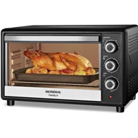 Imagem da promoção Forno Elétrico 42L Family II, Mondial, Preto/Inox, 1600W, 110V - FR-42