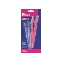 Imagem da oferta Ricca Conjunto com 4 Navalhas Para Sobrancelha