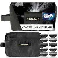 Imagem da oferta Kit Gillette Mach3 10 cargas + Necessaire