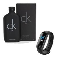 Imagem da promoção Kit Perfume Ck Be 200ml Com Relógio Smartband M3 Lançamento