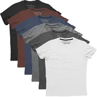 Kit 6 Camisetas Slim Fit Masculinas Básicas Lisas Novastreet em oferta na Amazon