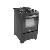 Fogão 4 Bocas Dako Preto - Acendimento Autmomático Supreme Glass em oferta na Magazine Luiza
