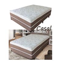 Imagem da promoção Cama Box Casal (Box + Colchão) Plumatex Mola - 25cm de Altura