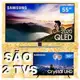 Combo Smart TVs 4K QLED 55” Samsung 55Q70TA Wi-Fi - Bluetooth HDR 4 HDMI 2 USB + Crystal UHD 4K 50” em oferta