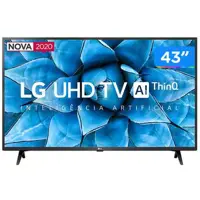 Smart TV 4K LED IPS 43” LG 43UN7300PSC Wi-Fi - Bluetooth Inteligência Artificial 3 HDMI 2 USB em oferta na Magazine Luiza