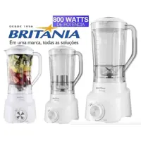 Liquidificador Britânia Diamante 1,5L Branco - com Filtro 4 Velocidades 900W em oferta na Magazine Luiza