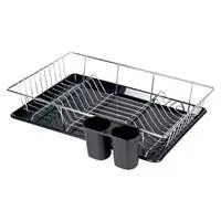 Escorredor de Louças 18 Prato, Mor, Preto, Pacote de 1 em oferta na Amazon