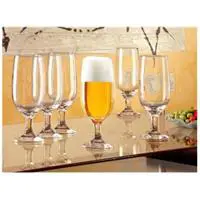 Conjunto de Taças de Vidro para Cerveja 6 Peças - 300ml Nadir Floripa em oferta na Magazine Luiza