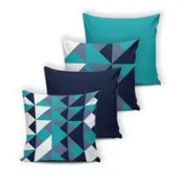 Kit 4 Almofadas Cheias Modern Print (Silicone) 42 x 42 - 011 - Eddi Casa em oferta na Magazine Luiza