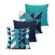 Kit 4 Almofadas Cheias Modern Print (Silicone) 42 x 42 - 011 - Eddi Casa em oferta