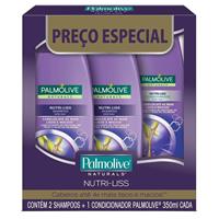 Imagem da promoção Shampoo E Condicionador Palmolive Naturals Nutri-Liss 350Ml Promo Leve 2 Shampoos + 1 Condicionador
