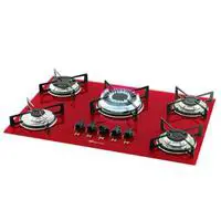 Cooktop 5 Bocas Fischer Rouge à Gás Tripla-Chama em oferta na Magazine Luiza